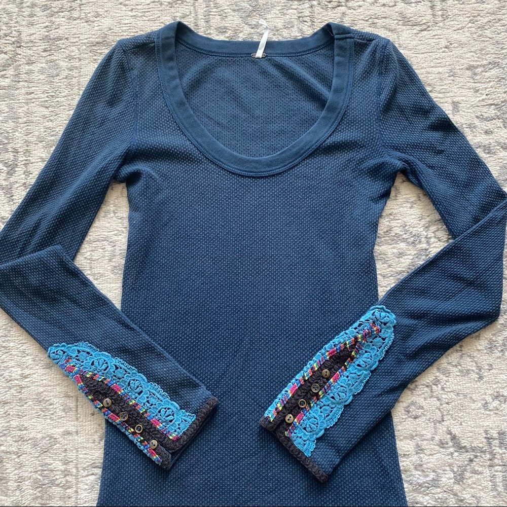 Free People Long Sleeve Henley